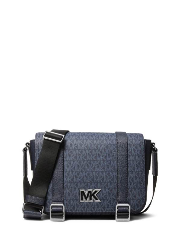 Panske Crossbody Kabelka Michael Kors Cooper Medium Logo Indigo - Tasky Michael Kors Sleva | TWBKN-7465